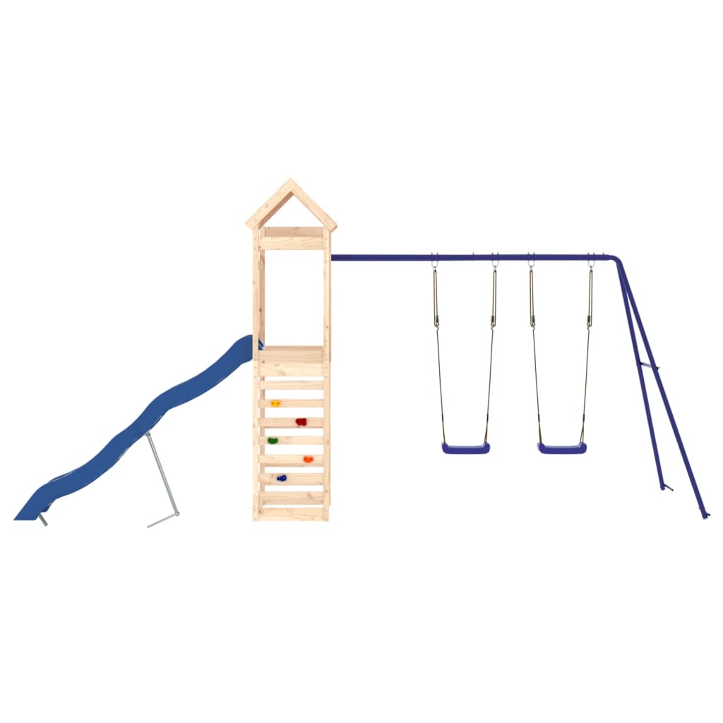 vidaXL Set de joacă pentru exterior, lemn masiv de pin