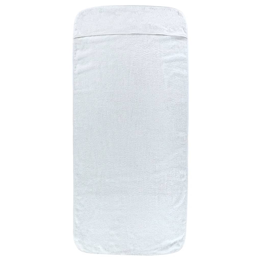 vidaXL Prosoape de plajă, 4 buc., alb, 60x135 cm, textil 400 GSM vidaXL Prosoape de plajă, 4 buc., alb, 60x135 cm, textil 400 GSM