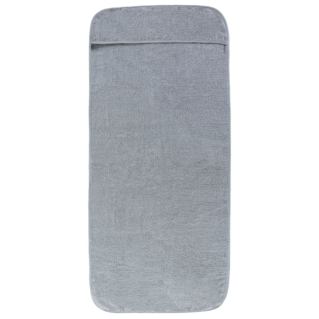vidaXL Prosoape de plajă, 4 buc., gri, 60x135 cm, textil 400 GSM vidaXL Prosoape de plajă, 4 buc., gri, 60x135 cm, textil 400 GSM