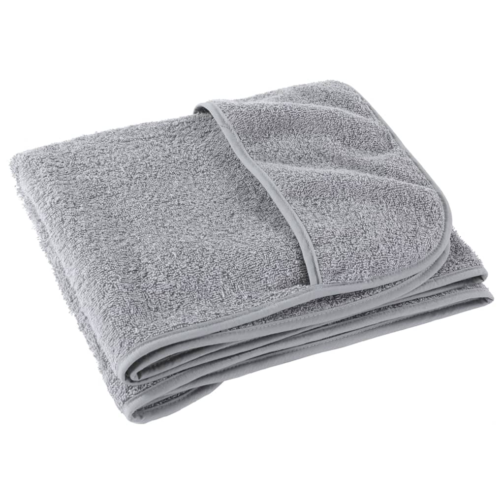 vidaXL Prosoape de plajă, 4 buc., gri, 60x135 cm, textil 400 GSM vidaXL Prosoape de plajă, 4 buc., gri, 60x135 cm, textil 400 GSM