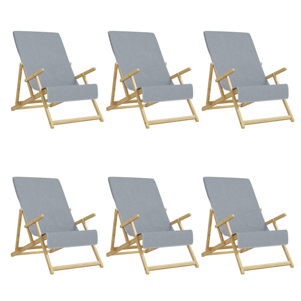 vidaXL Prosoape de plajă 6 buc. gri 60x135 cm textil 400 GSM vidaXL Prosoape de plajă 6 buc. gri 60x135 cm textil 400 GSM