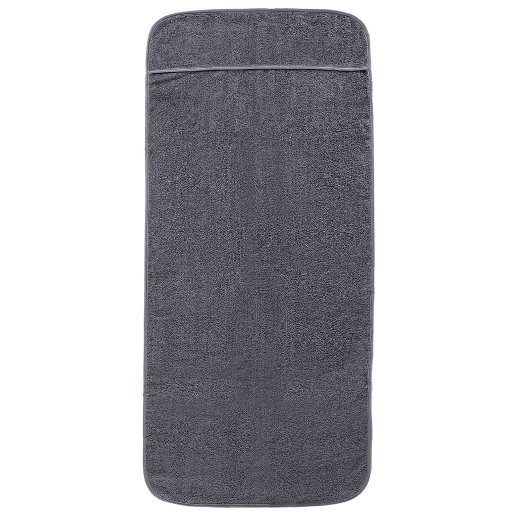vidaXL Prosoape de plajă, 4 buc., antracit, 60x135 cm, textil 400 GSM vidaXL Prosoape de plajă, 4 buc., antracit, 60x135 cm, textil 400 GSM
