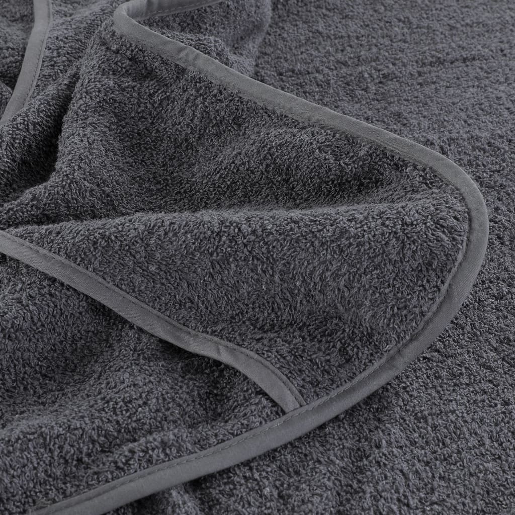 vidaXL Prosoape de plajă, 4 buc., antracit, 60x135 cm, textil 400 GSM vidaXL Prosoape de plajă, 4 buc., antracit, 60x135 cm, textil 400 GSM