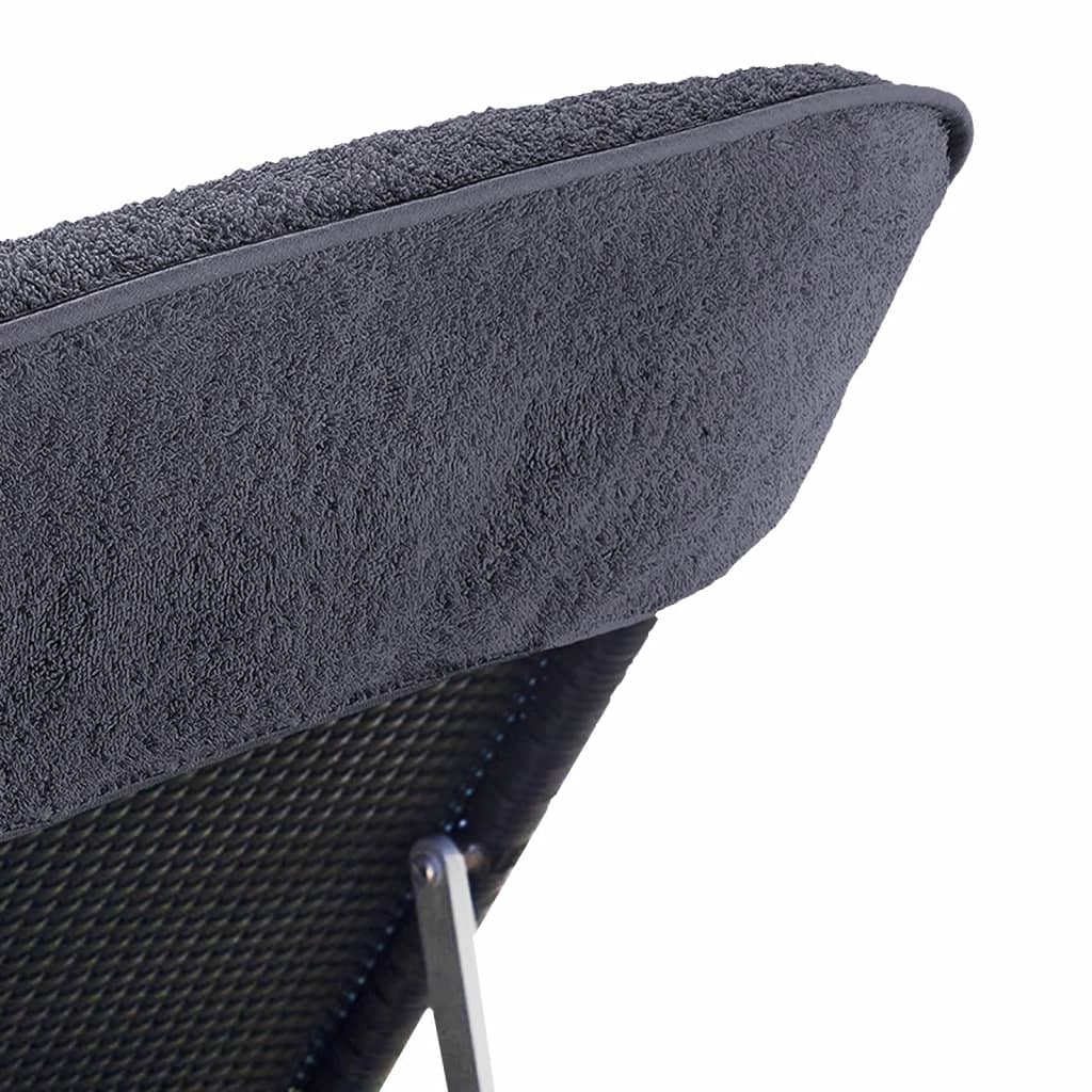 vidaXL Prosoape de plajă, 4 buc., antracit, 60x135 cm, textil 400 GSM vidaXL Prosoape de plajă, 4 buc., antracit, 60x135 cm, textil 400 GSM