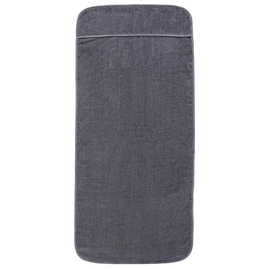 vidaXL Prosoape de plajă, 6 buc., antracit, 60x135 cm, textil 400 GSM vidaXL Prosoape de plajă, 6 buc., antracit, 60x135 cm, textil 400 GSM