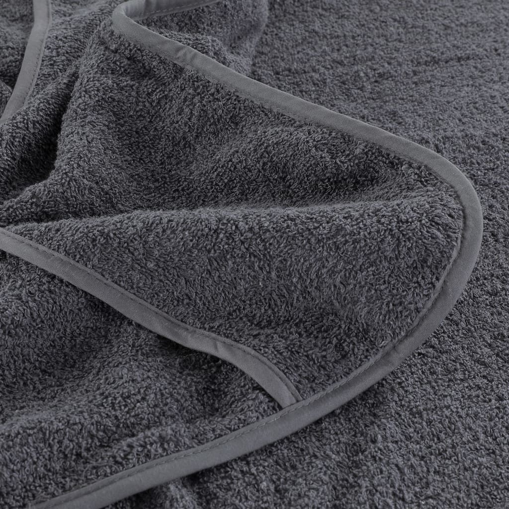 vidaXL Prosoape de plajă, 6 buc., antracit, 60x135 cm, textil 400 GSM vidaXL Prosoape de plajă, 6 buc., antracit, 60x135 cm, textil 400 GSM