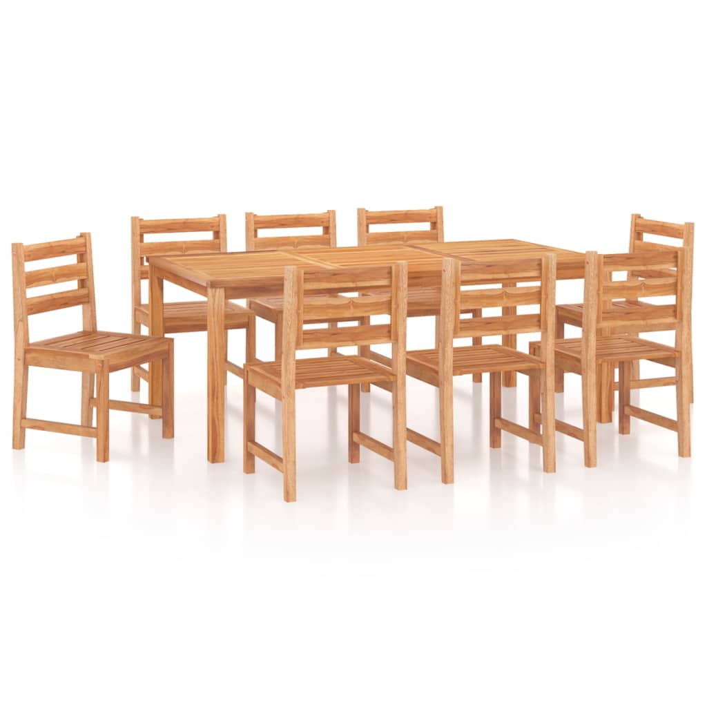 vidaXL Set mobilier de grădină, 9 piese, lemn masiv de tec vidaXL Set mobilier de grădină, 9 piese, lemn masiv de tec