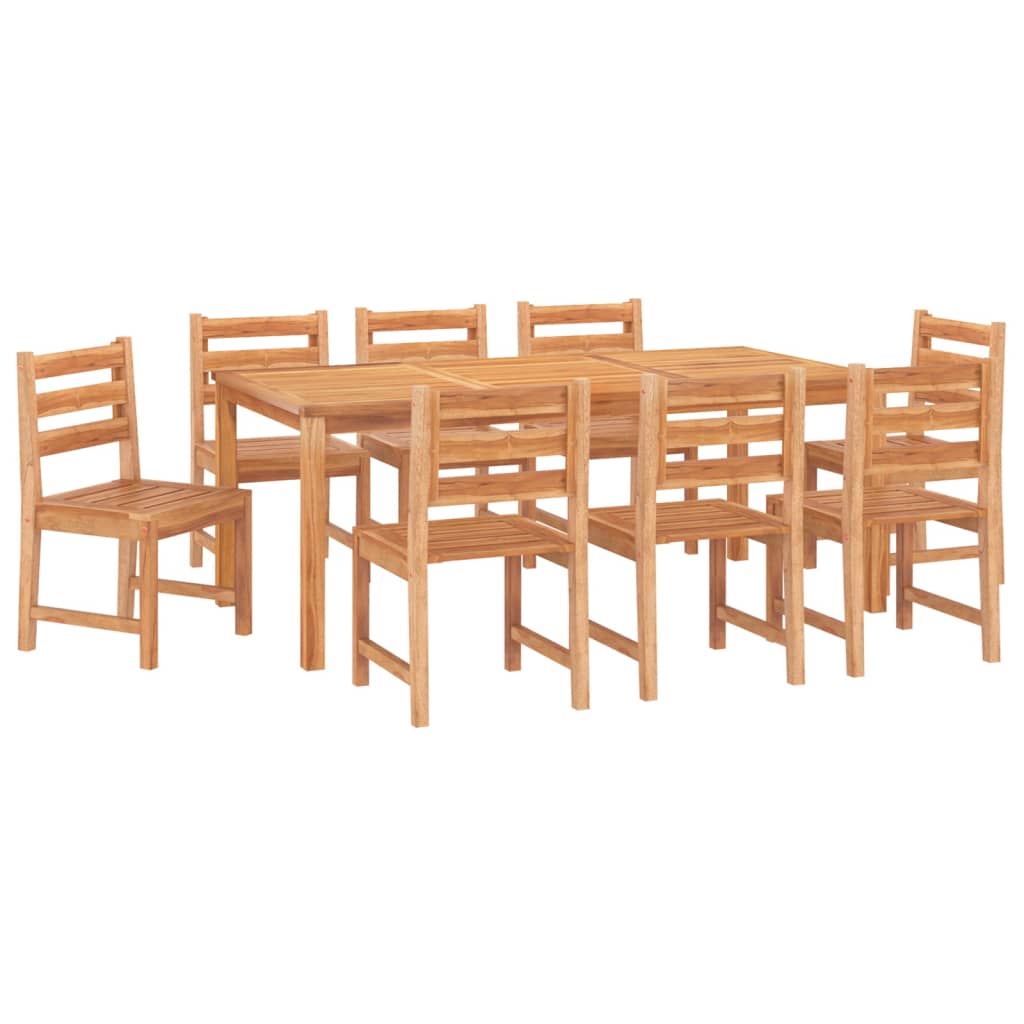 vidaXL Set mobilier de grădină, 9 piese, lemn masiv de tec vidaXL Set mobilier de grădină, 9 piese, lemn masiv de tec