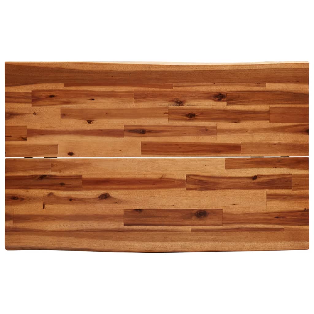 vidaXL Set de masă din 3 piese, margini naturale, lemn masiv de acacia vidaXL Set de masă din 3 piese, margini naturale, lemn masiv de acacia