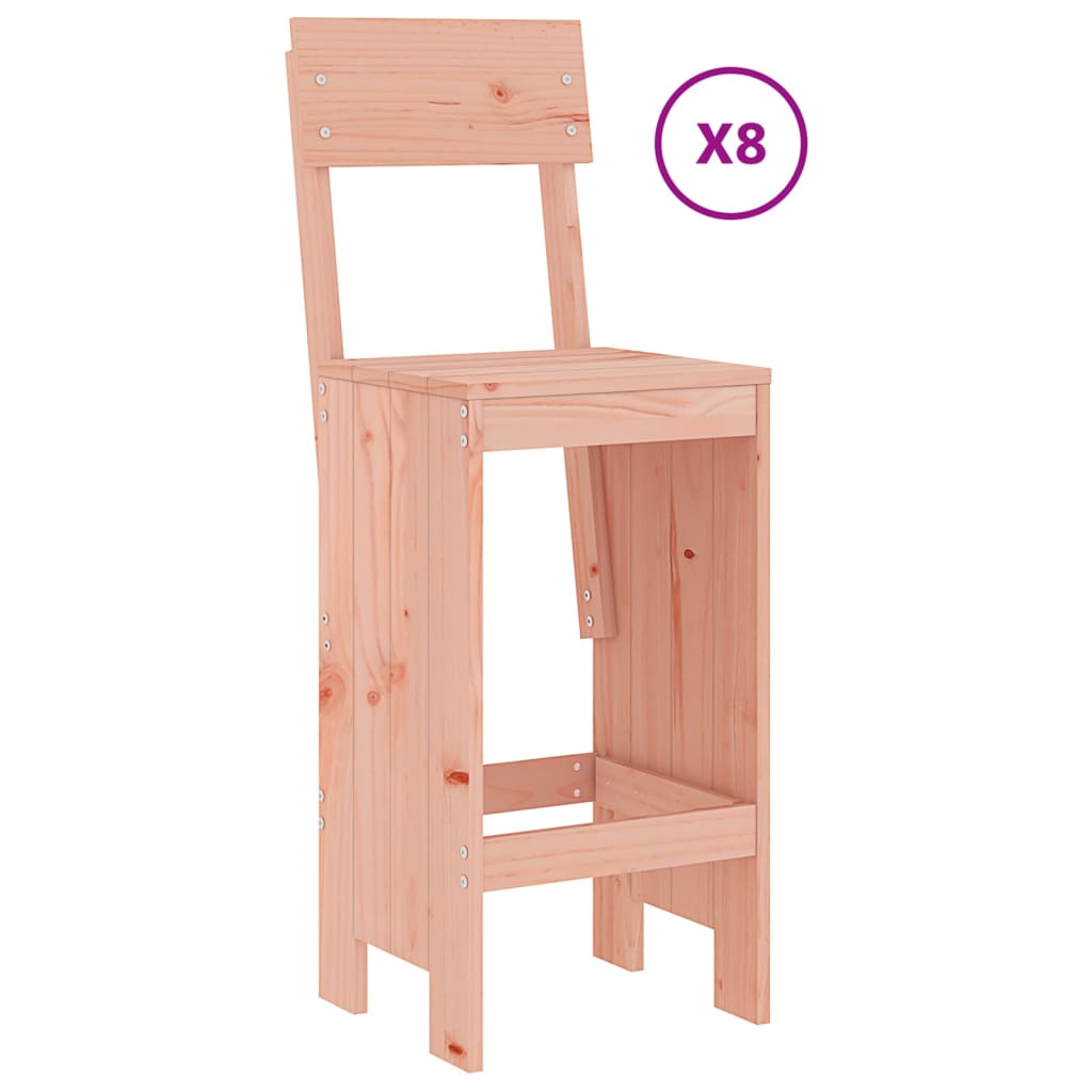 vidaXL Set bar de grădină, 9 piese, lemn masiv douglas