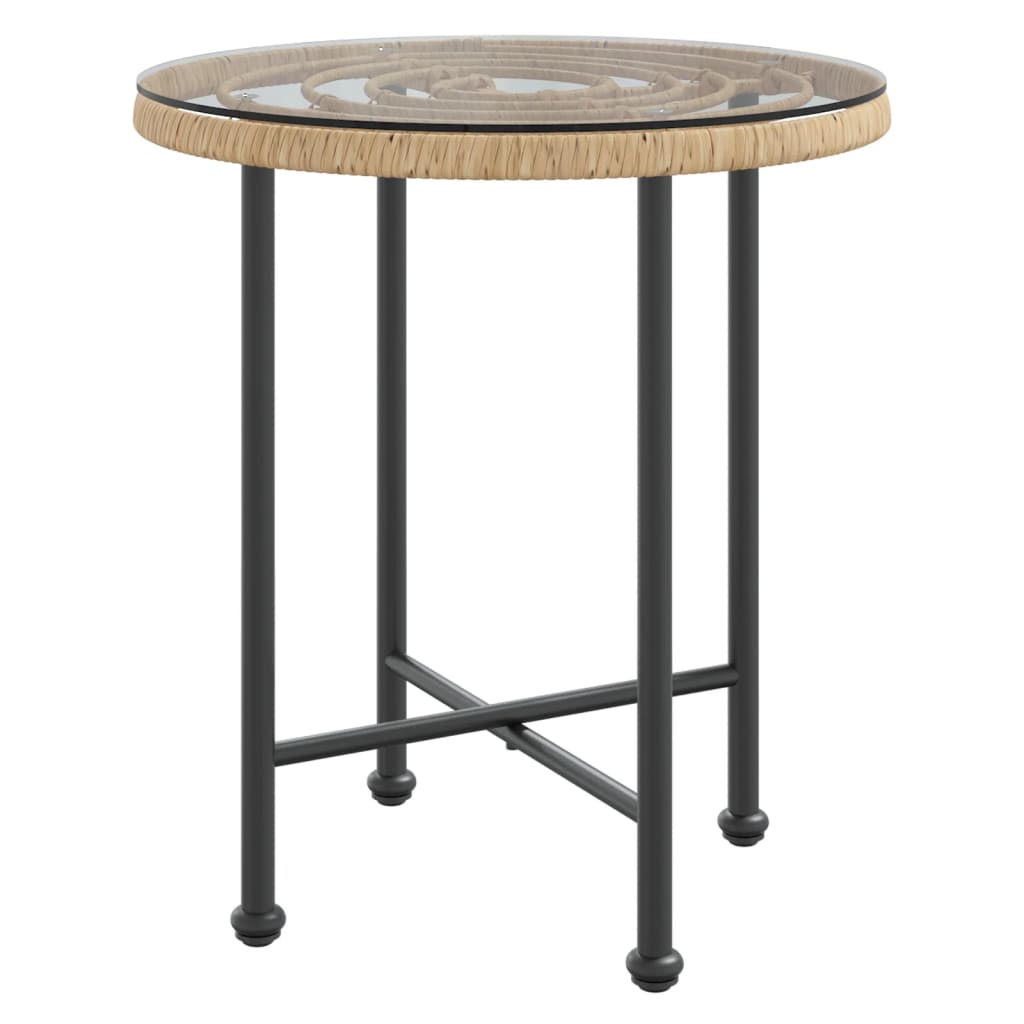 vidaXL Set mobilier de grădină, 3 piese, poliratan