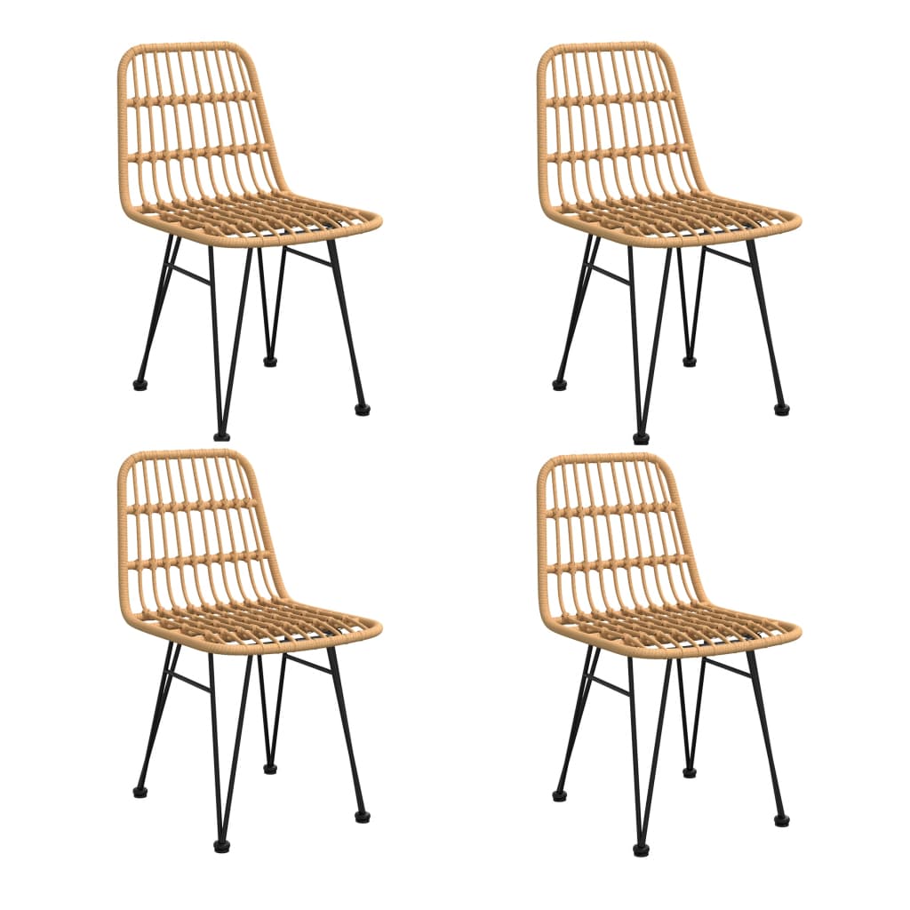 vidaXL Set mobilier de grădină, 5 piese, poliratan