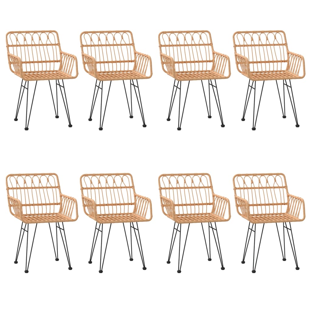 vidaXL Set mobilier de grădină, 9 piese, poliratan vidaXL Set mobilier de grădină, 9 piese, poliratan