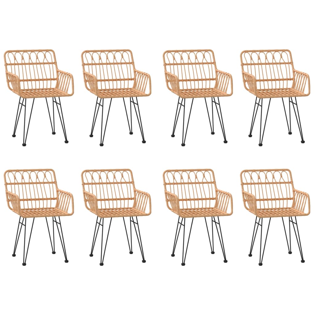 vidaXL Set mobilier de grădină, 9 piese, poliratan vidaXL Set mobilier de grădină, 9 piese, poliratan