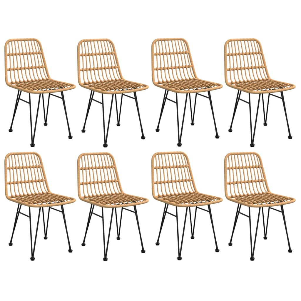 vidaXL Set mobilier de grădină, 9 piese, poliratan vidaXL Set mobilier de grădină, 9 piese, poliratan
