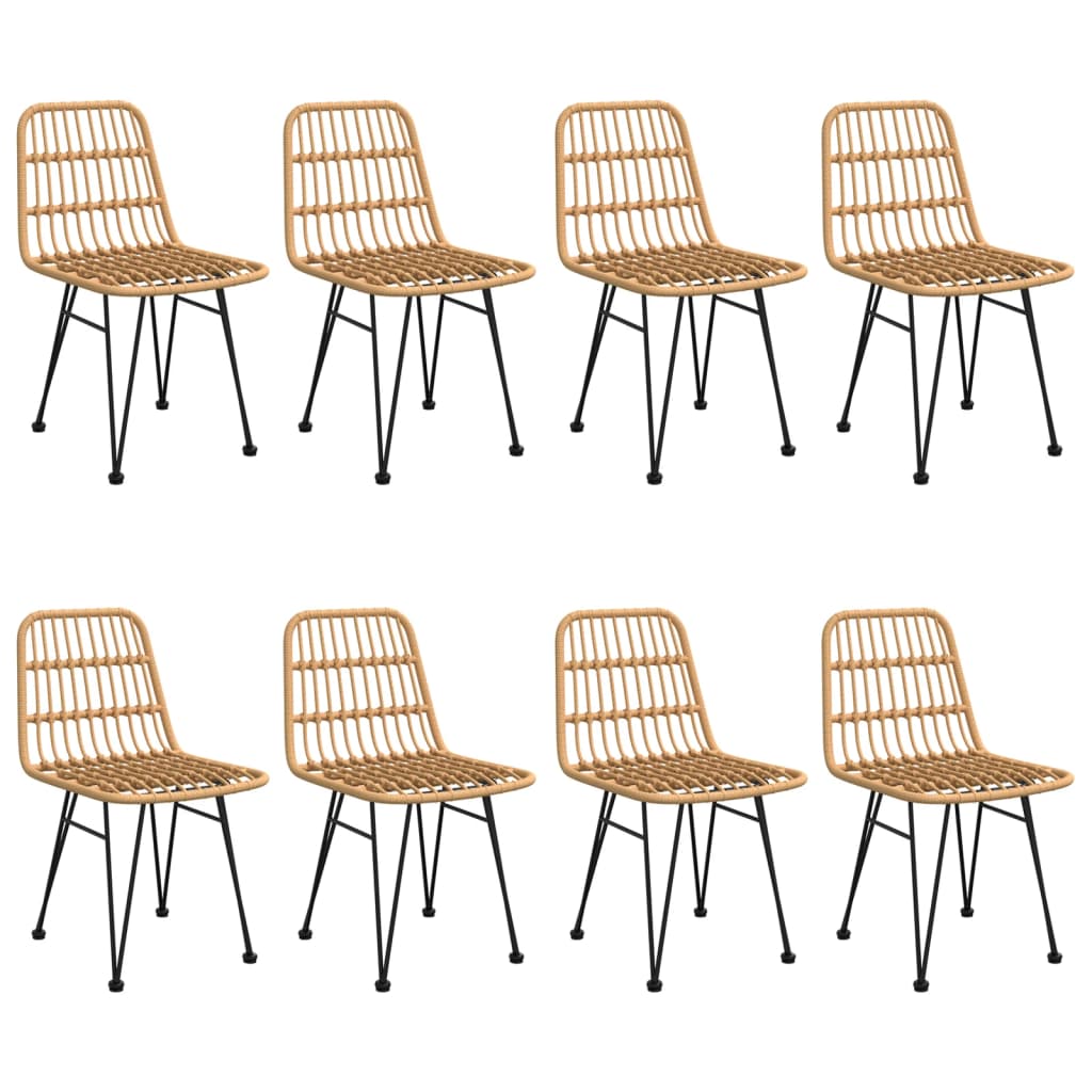 vidaXL Set mobilier de grădină, 9 piese, poliratan vidaXL Set mobilier de grădină, 9 piese, poliratan
