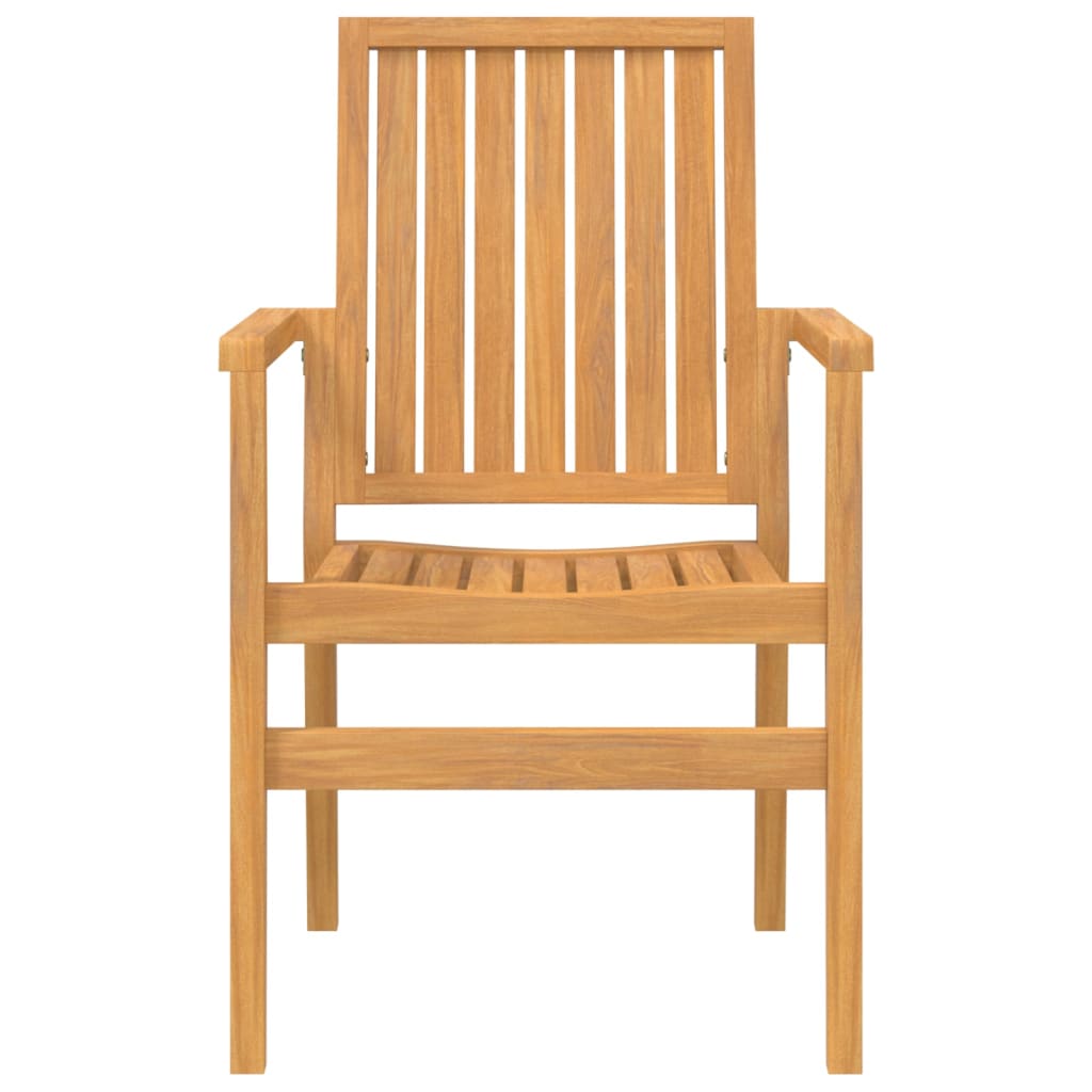vidaXL Scaune grădină stivuibile 4 buc. 56,5x57,5x91 cm lemn masiv tec