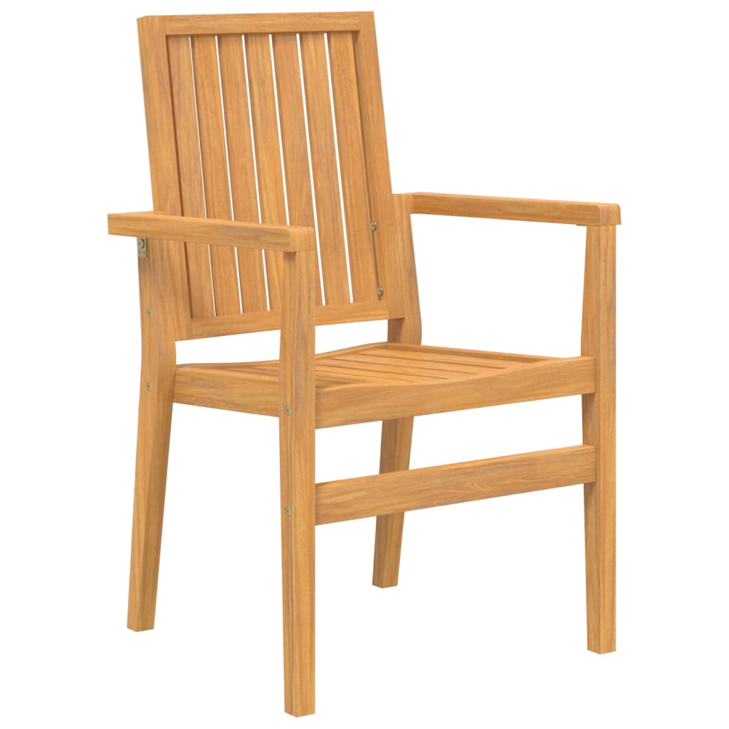 vidaXL Scaune grădină stivuibile 8 buc. 56,5x57,5x91 cm lemn masiv tec