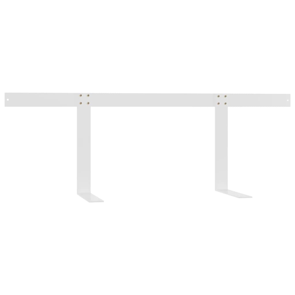 vidaXL Spătar pentru canapea din paleți, alb, 110 cm, fier vidaXL Spătar pentru canapea din paleți, alb, 110 cm, fier