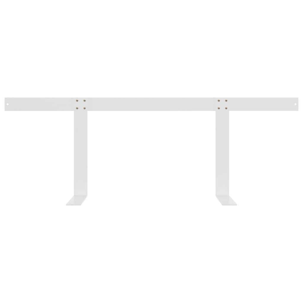 vidaXL Spătar pentru canapea din paleți, alb, 110 cm, fier vidaXL Spătar pentru canapea din paleți, alb, 110 cm, fier