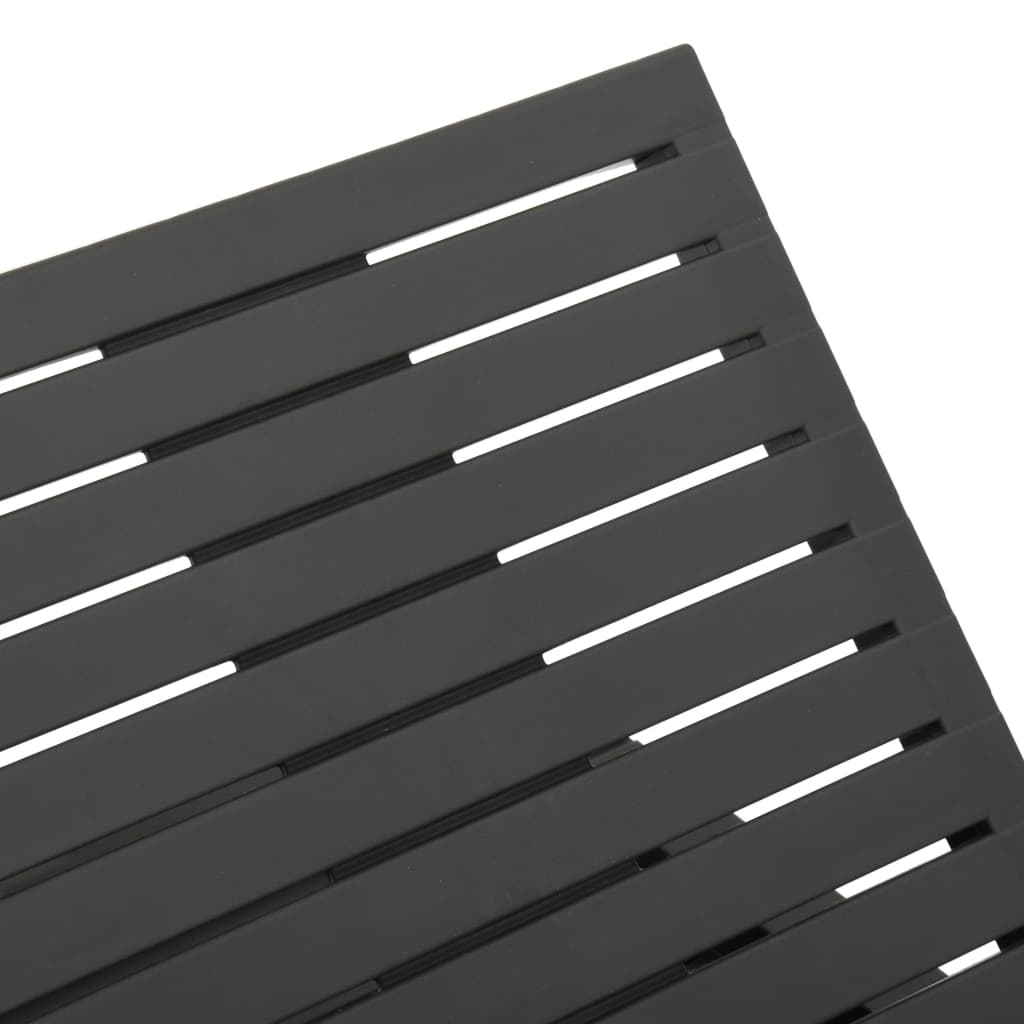 vidaXL Șezlong, antracit, plastic