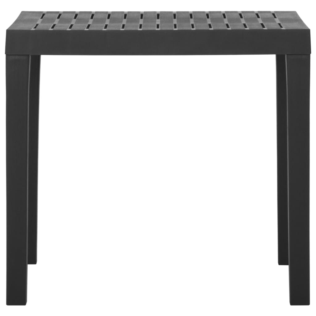 vidaXL Masă de grădină, gri, 79x65x72 cm, plastic vidaXL Masă de grădină, gri, 79x65x72 cm, plastic