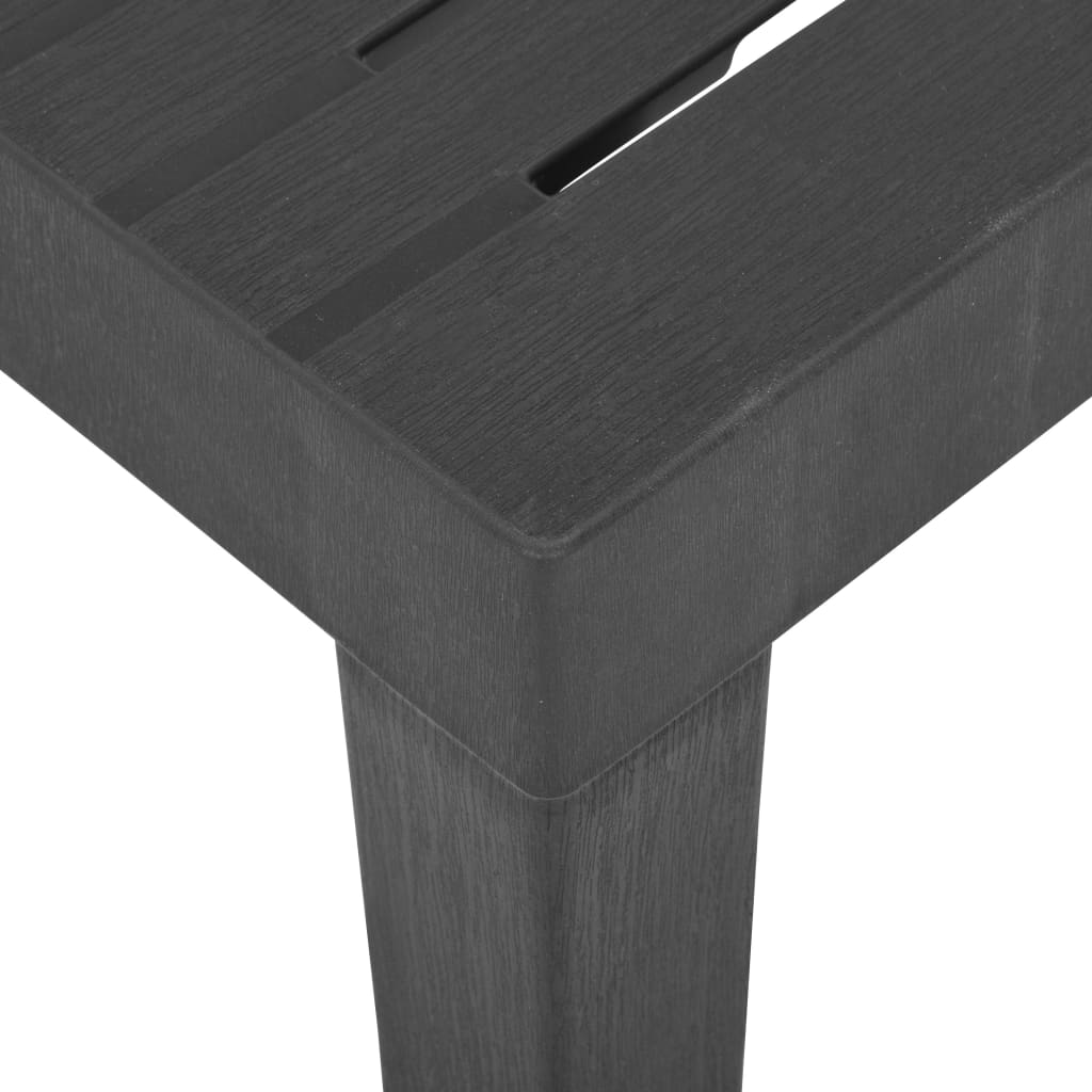 vidaXL Masă de grădină, gri, 79x65x72 cm, plastic vidaXL Masă de grădină, gri, 79x65x72 cm, plastic