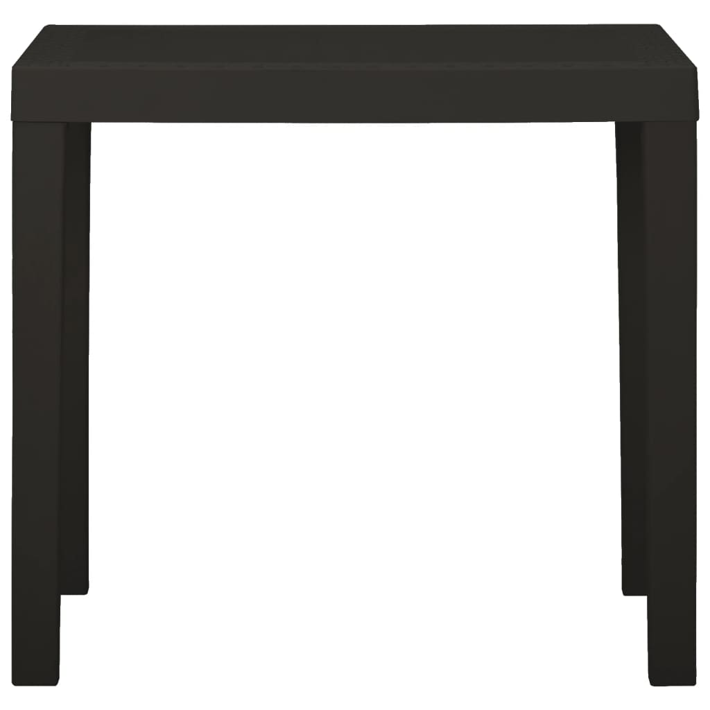 vidaXL Masă de grădină, antracit, 79x65x72 cm, plastic vidaXL Masă de grădină, antracit, 79x65x72 cm, plastic