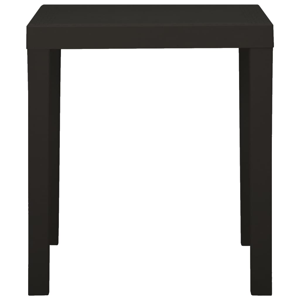 vidaXL Masă de grădină, antracit, 79x65x72 cm, plastic vidaXL Masă de grădină, antracit, 79x65x72 cm, plastic