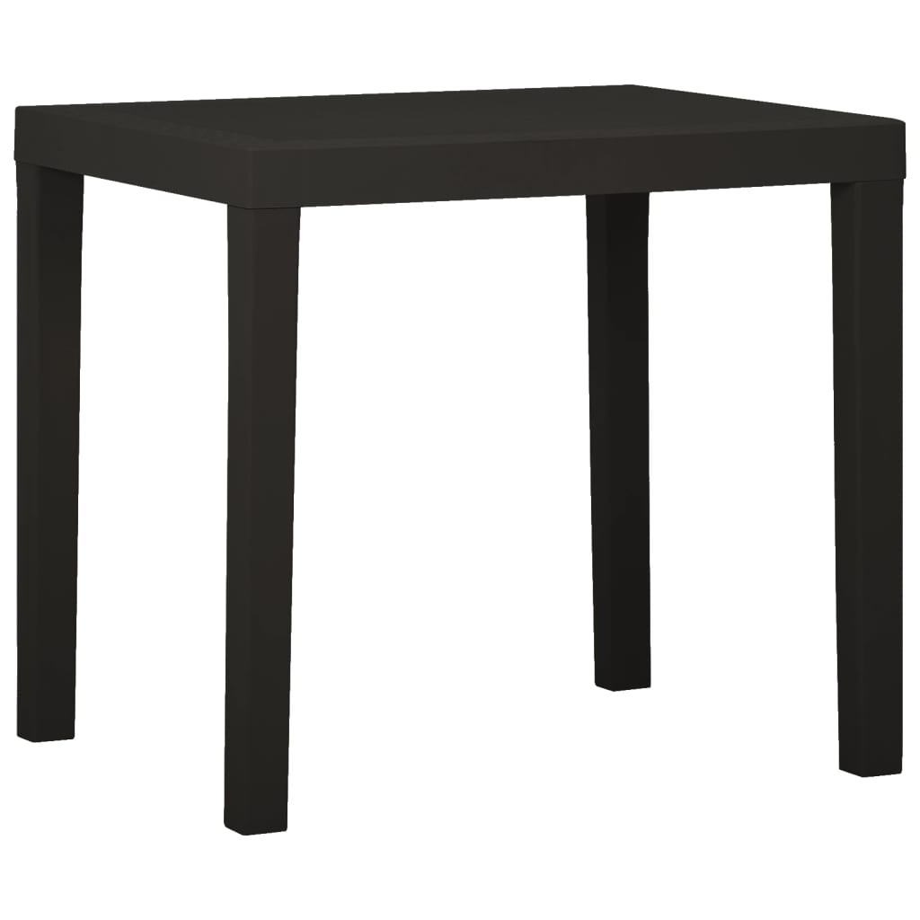 vidaXL Masă de grădină, antracit, 79x65x72 cm, plastic vidaXL Masă de grădină, antracit, 79x65x72 cm, plastic