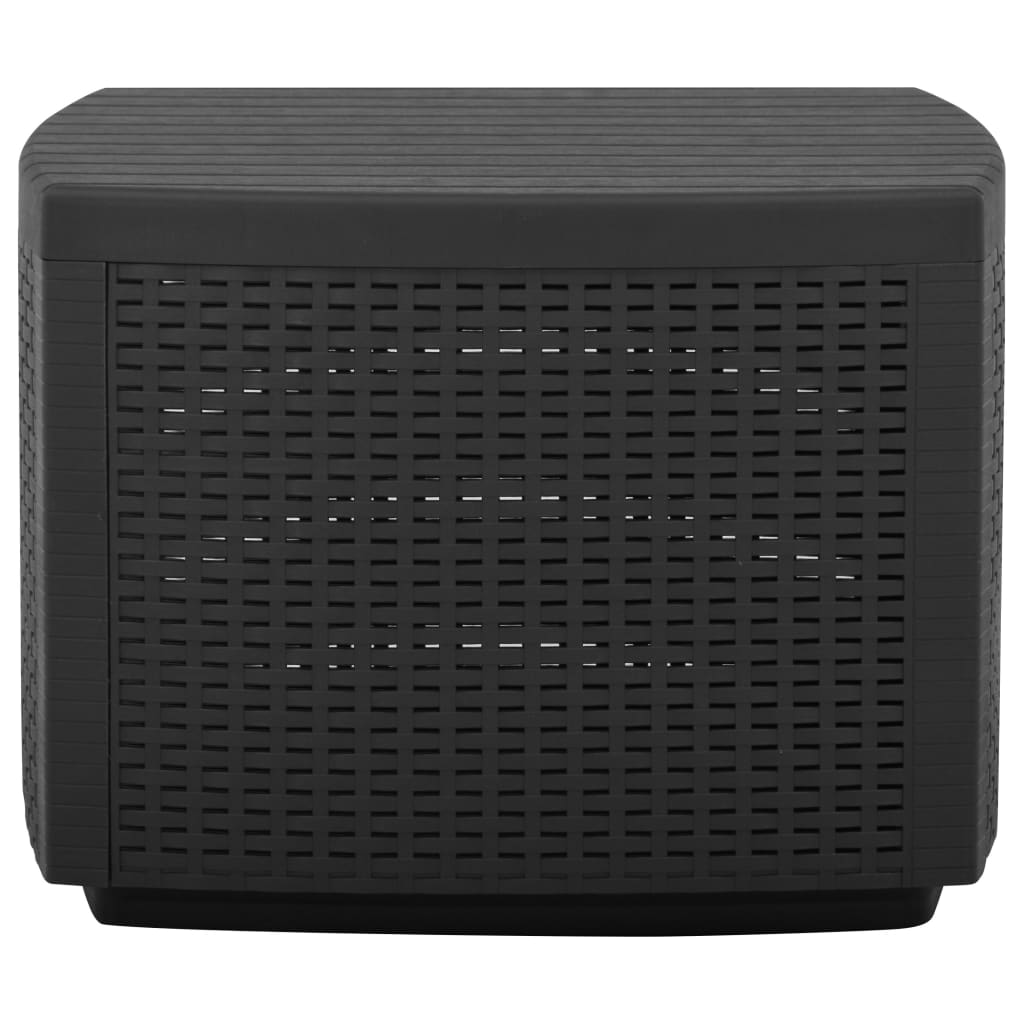 vidaXL Masă de grădină, gri, 53x53x40 cm, plastic vidaXL Masă de grădină, gri, 53x53x40 cm, plastic