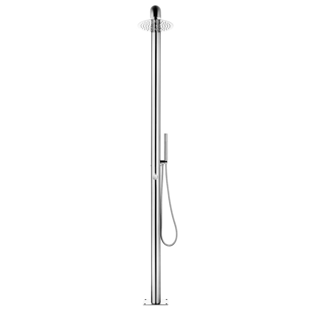 vidaXL Duș pentru grădină, 225 cm, oțel inoxidabil vidaXL Duș pentru grădină, 225 cm, oțel inoxidabil