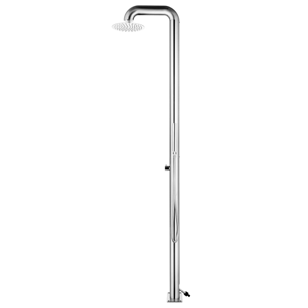 vidaXL Duș pentru grădină, 225 cm, oțel inoxidabil vidaXL Duș pentru grădină, 225 cm, oțel inoxidabil