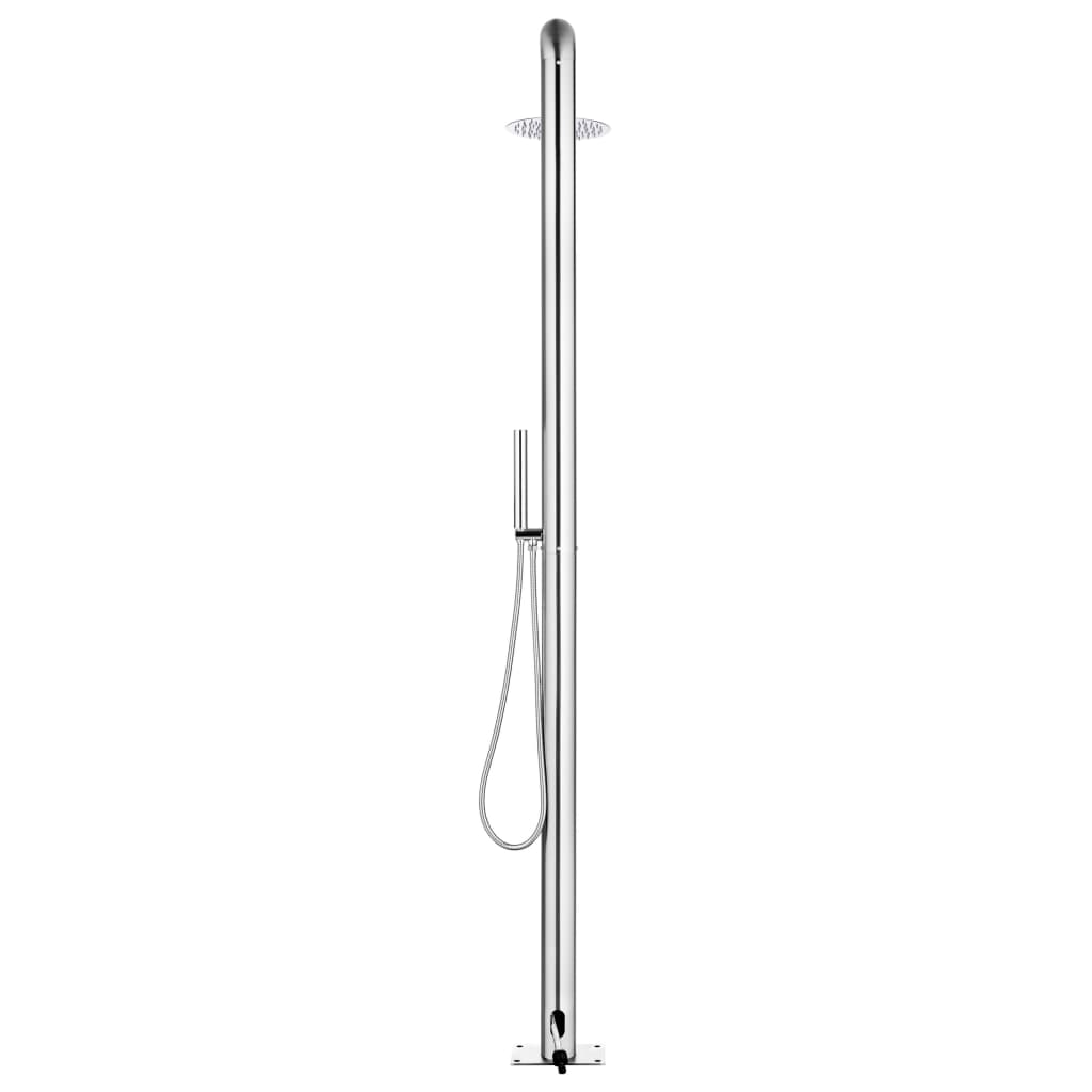 vidaXL Duș pentru grădină, 225 cm, oțel inoxidabil vidaXL Duș pentru grădină, 225 cm, oțel inoxidabil