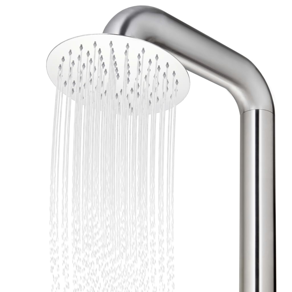 vidaXL Duș pentru grădină, 225 cm, oțel inoxidabil vidaXL Duș pentru grădină, 225 cm, oțel inoxidabil