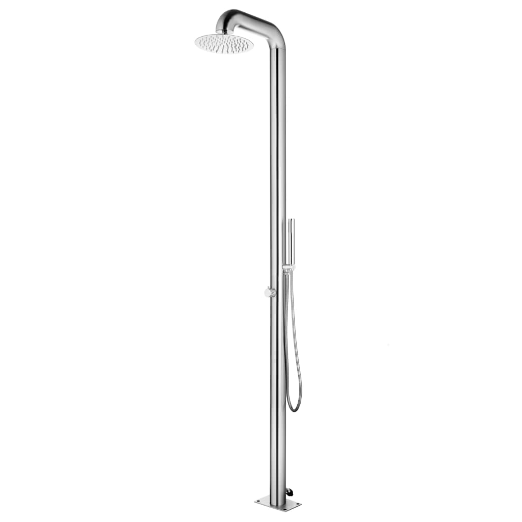 vidaXL Duș pentru grădină, 225 cm, oțel inoxidabil vidaXL Duș pentru grădină, 225 cm, oțel inoxidabil