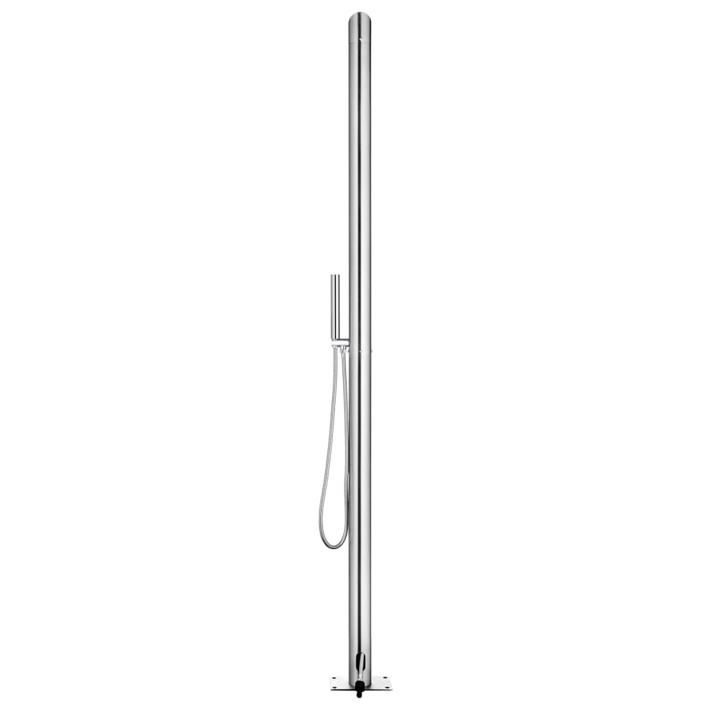 vidaXL Duș pentru grădină, 220 cm, oțel inoxidabil vidaXL Duș pentru grădină, 220 cm, oțel inoxidabil