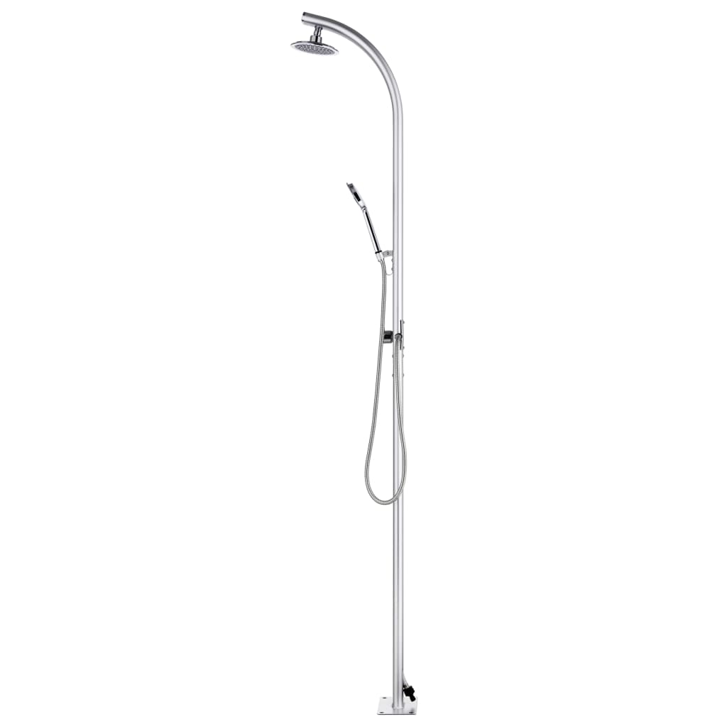vidaXL Duș de grădină, 215 cm, aluminiu