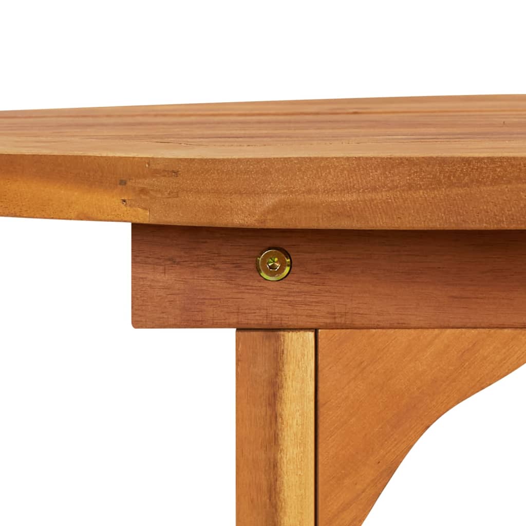 vidaXL Masă de grădină, 220x90x75 cm, lemn masiv de acacia