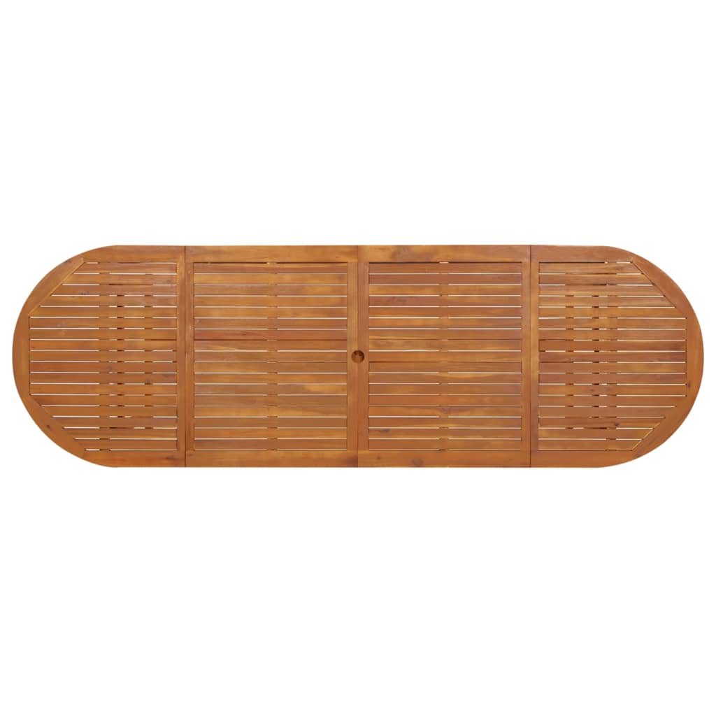 vidaXL Masă de grădină, 280x90x75 cm, lemn masiv de acacia