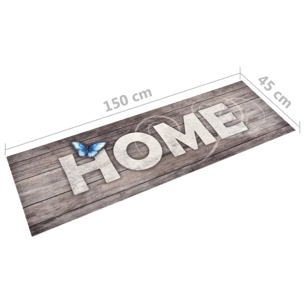 vidaXL Covoraș de bucătărie lavabil, 45x150 cm, model Home