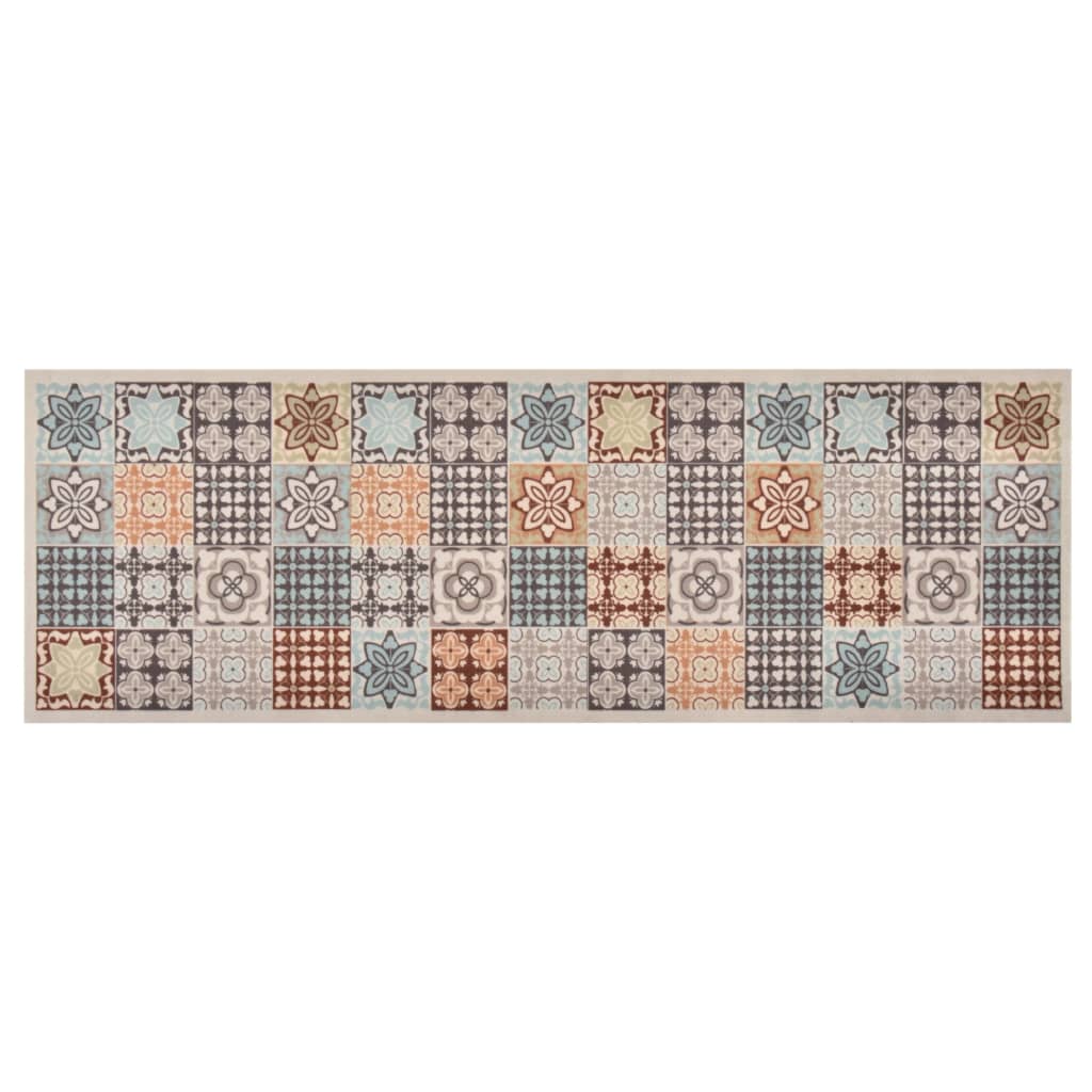 vidaXL Covoraș de bucătărie lavabil, 45x150 cm, model mozaic vidaXL Covoraș de bucătărie lavabil, 45x150 cm, model mozaic