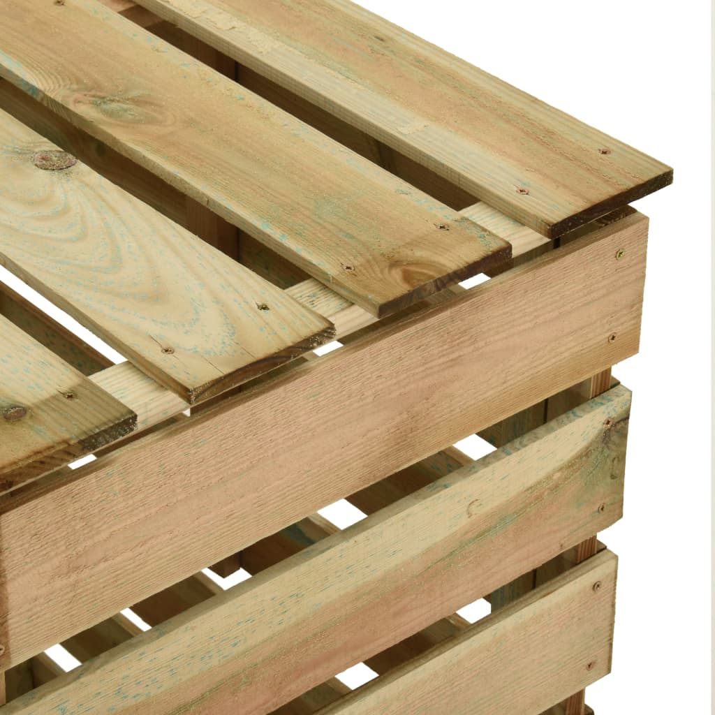 vidaXL Compostor de grădină din șipci, 80x50x100 cm, lemn pin tratat vidaXL Compostor de grădină din șipci, 80x50x100 cm, lemn pin tratat
