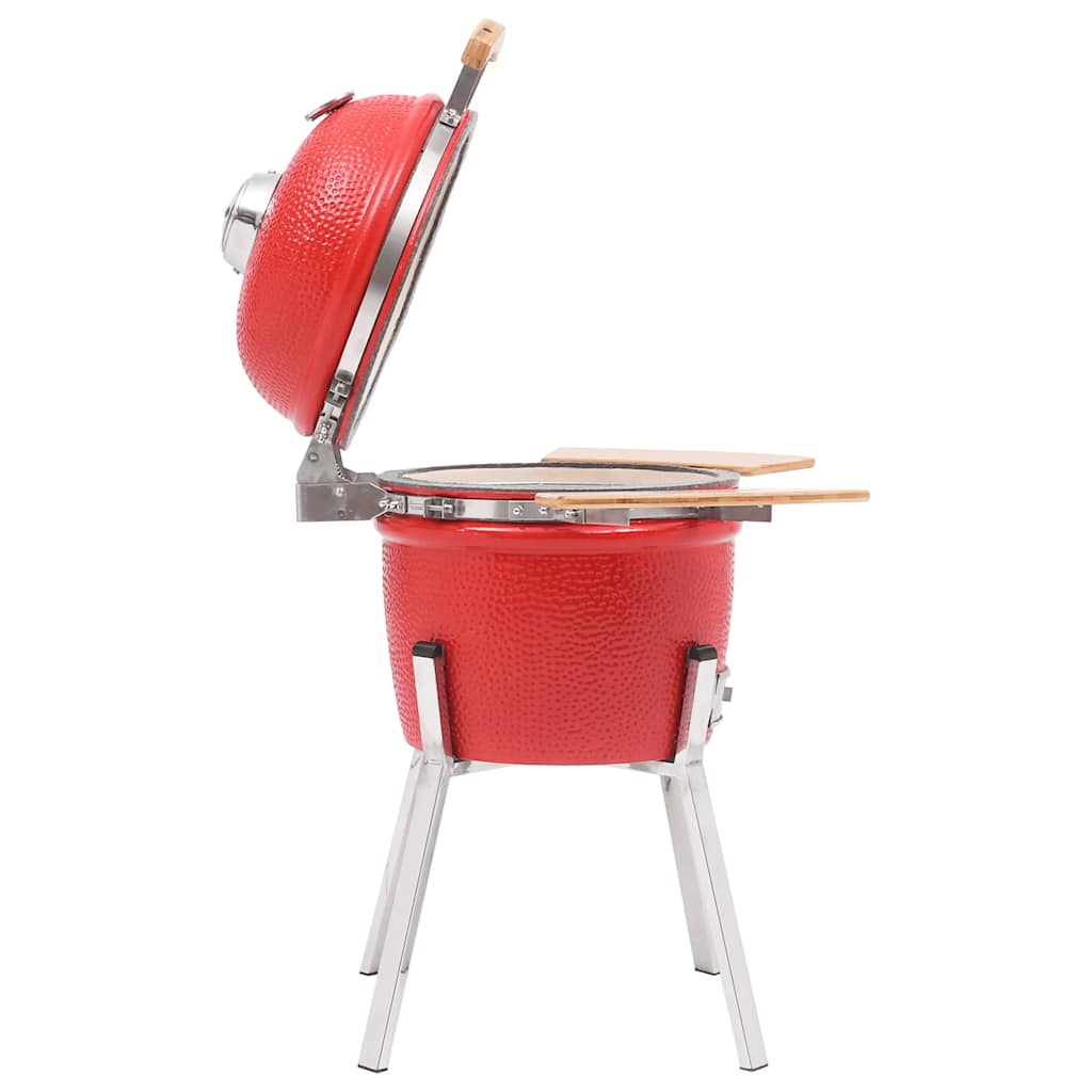 vidaXL Grătar cu afumătoare Kamado, ceramică, 81 cm vidaXL Grătar cu afumătoare Kamado, ceramică, 81 cm