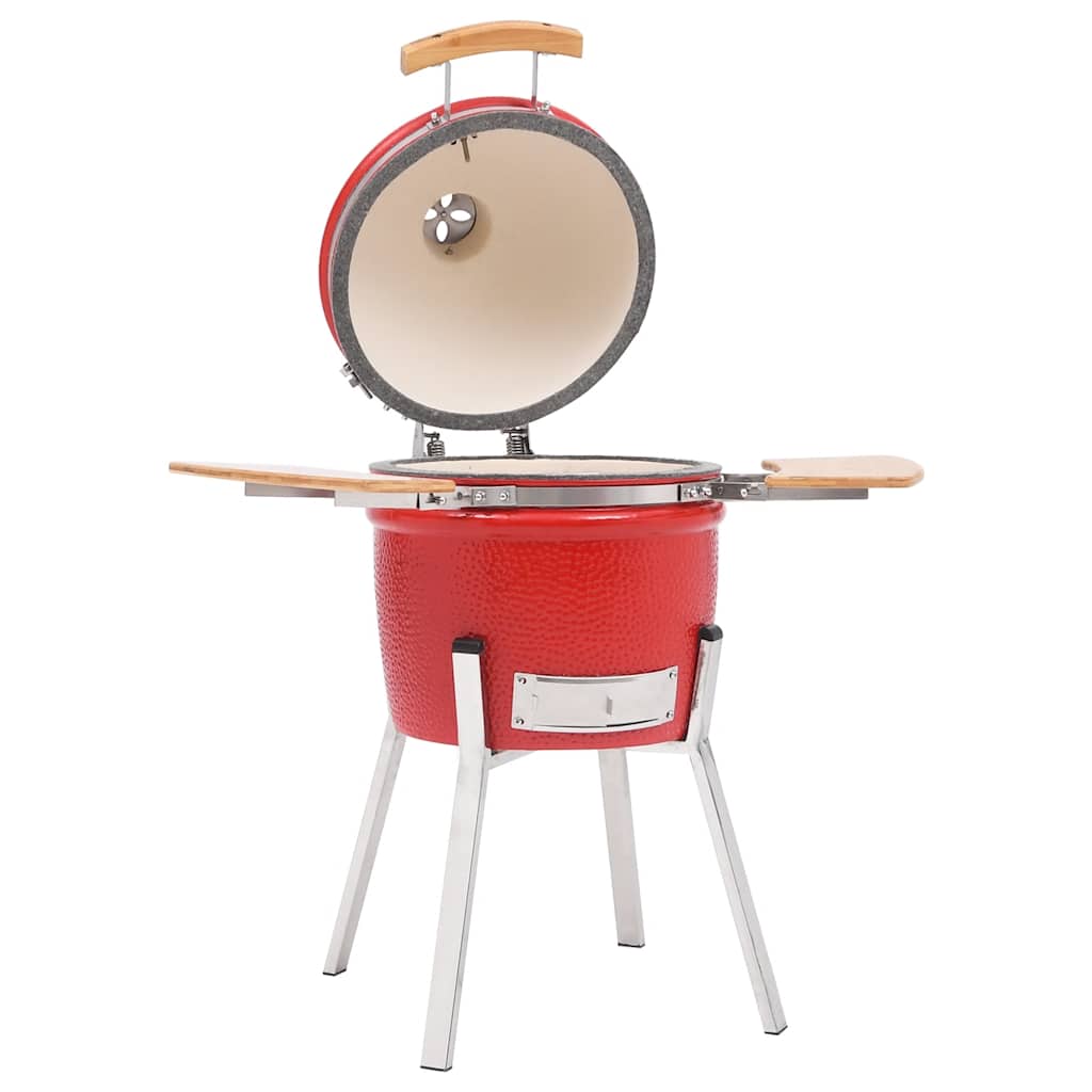 vidaXL Grătar cu afumătoare Kamado, ceramică, 81 cm vidaXL Grătar cu afumătoare Kamado, ceramică, 81 cm