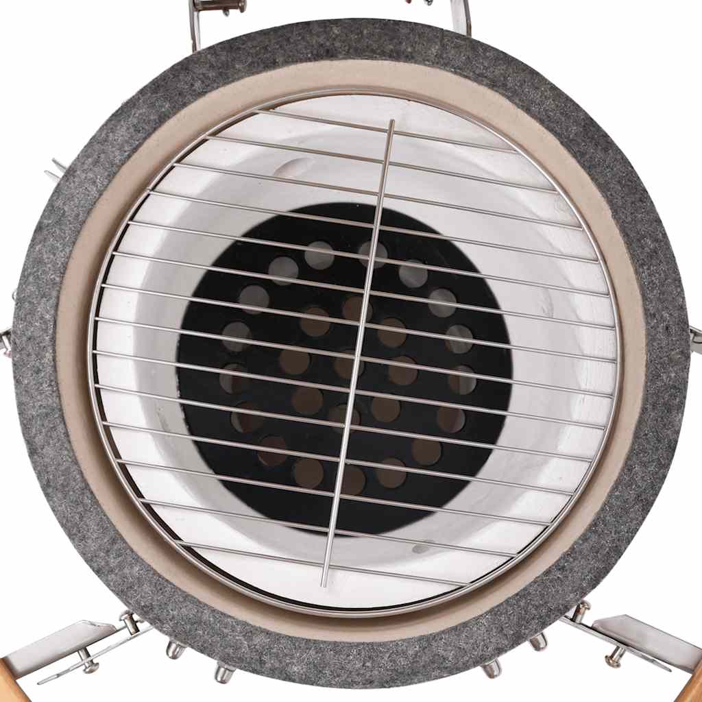 vidaXL Grătar cu afumătoare Kamado, 76 cm, ceramică vidaXL Grătar cu afumătoare Kamado, 76 cm, ceramică