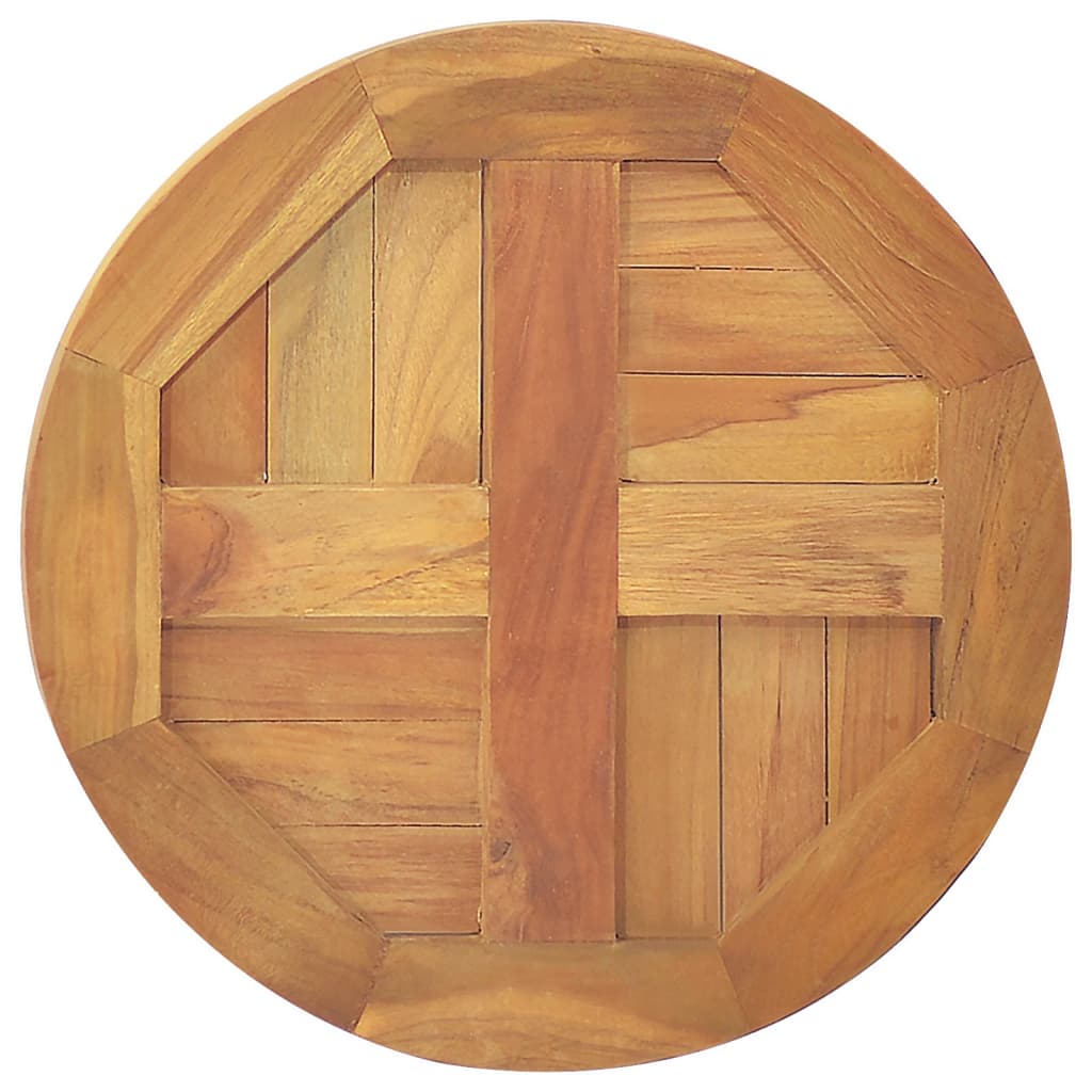 vidaXL Blat de masă, 40 cm, lemn masiv de tec, rotund, 2,5 cm vidaXL Blat de masă, 40 cm, lemn masiv de tec, rotund, 2,5 cm