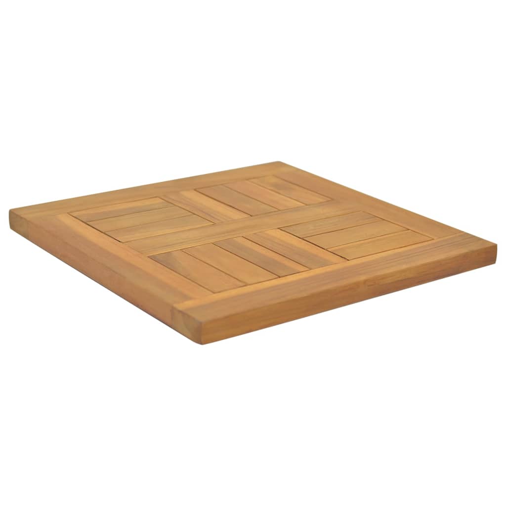 vidaXL Blat de masă, 50x50x2,5 cm, lemn masiv de tec, pătrat