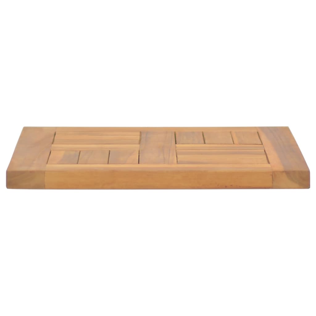 vidaXL Blat de masă, 50x50x2,5 cm, lemn masiv de tec, pătrat
