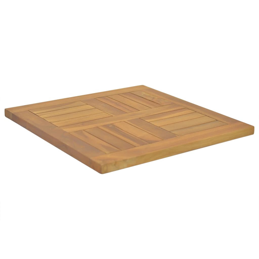 vidaXL Blat de masă, 50x50x2,5 cm, lemn masiv de tec, pătrat